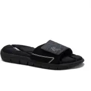 AND1 Men's Baller Slide Adjustable Slip on Sandals with Memory Foam | Black