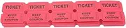 LALAFINA Raffle Ticket Sheets 100pcs Carnival Tickets Universal Ticket Labels Heavy Duty Paper Great for Events