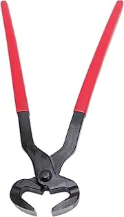 Heavy Duty Hoof Nipper, Stainless Steel Farrier Nippers with Silicone Anti Slip Handle, Multipurpose Horse Hoof Farrier Tool for Horse, Ponie, Sheep, Goat, Alpaca and Livestock