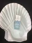 Sigrid Olsen Sea Shell Clam Melamine Plates SET of 4 Nautical Beach Tropical