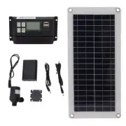 HG Solar Panel Kit Polycrystalline 100A Controller 10W 18V Solar Charging Panel