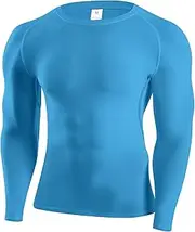 [SPVISE] Long Sleeve Compression Shirts for Men Cool Dry Workout Running T-Shirt Tops Rash Guard Sports Base Layer Undershirt