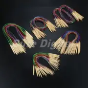 Circular Knitting Needle Bamboo Crochet Double Pointed Knitting Needles 18pcs