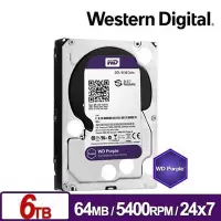 在飛比找Yahoo!奇摩拍賣優惠-【WD 威騰】紫標 6TB 監控專用 3.5吋 SATA硬碟