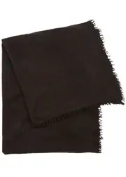 Denis Colomb Fuzzy Feutre Cashmere Scarf - Chocolate ONE SIZE