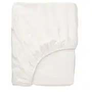 BALSAMPOPPEL fitted sheet, white, King