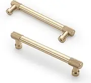 Asidrama 10 Pack 5 Inch(128mm) Gold Cabinet Pulls Cabinet Handles Cupboard Handles Kitchen Cabinet Hardware for Cupboard Drawer Handles Dresser Pulls