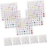 KOCKSHION 10 Sheets Adhesive Diamond Stickers Bling Rhinestone Gems for Nail Art and Face Decoration Colorful Self Adhesive Stickers for Festivals Weddings and Parties