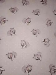 Wombi Wombat Pink Flannelette Cotton FLAT Cot Sheet Handmade