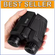 12x25 High-Powered Waterproof Binoculars for Adults & Kids, Low Light Vision