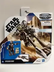 Star Wars Mission Fleet Speeder Bike The Mandalorian & Grogu Fig & Vehicle New