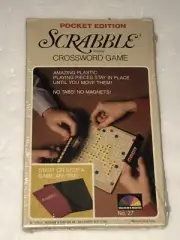 1978 POCKET SCRABBLE EDITION CROSSWORD GAME NEW SEALED TRAVEL SCRABBLE SELCHOW