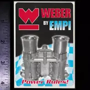 WEBER Carburetors EMPI - Original Vintage Racing Decal/Sticker Dune Buggy Bug