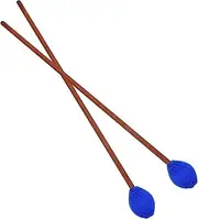 Hoement 2pcs Tongue Drum Mallets Marimba Drumsticks Percussion Instrument Accessories Durable Safe Material Comfortable Grip Suitable for Music Performance and Practice Random Color
