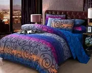 All Size Bed Mandalas Ultra Soft Quilt Duvet Doona Cover Set Bedding Pillowcase Blue (Queen)