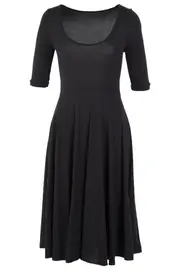 Hull 1/2 Slv Cotton Dress--MET-BOD1674-Y14