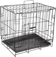 OATIPHO Bite-Resistant Pet Crate Iron Wire Dog Kennel Pet Cage for Housebreaking Comfortable Travel Crate