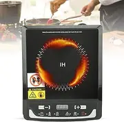 2000W Portable Induction Cooktop with Touch Control - Compact Black Induction Hob for Easy Cooking and Safe Handling