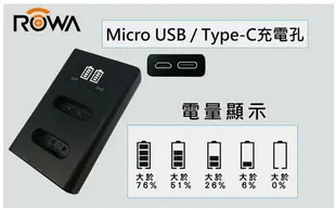 ROWA 樂華 BLC12 BLF19 BLK22 BLJ31 LCD顯示USB雙槽充電器【中壢NOVA-水世界】【跨店APP下單最高20%點數回饋】