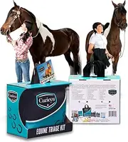 Curicyn Equine Triage Kit - 36 Piece Equine First Aid Kit for Horses - Contains Equine Emergency Essentials Including Hoof Kit - Horse First Aid Kits - Horse Emergency Necessities