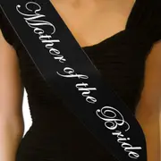 Mother Of Bride Black With White Black Sashes White Text Hens Night Party Bridal Bride To Be Bridesmaid Wedding