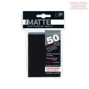 Ultra Standard Pro Deck Protector Pack of 50 - Pro-Matte BLACK