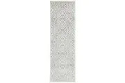Rug Culture Extra Large Silver & Off White Trellis Durable Rug