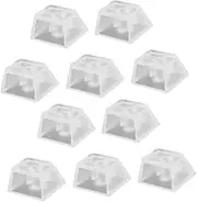 TEHAUX Game Like 10pcs Translucent Keycaps Hot Swap Non-Printed Protective for Keyboard Lovers Easy Custom Layouts