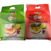 2 Pk Banh Pia Cake (Mung Bean , Taro & Durian, ) with Salted Egg Yolk, 4ea/pack