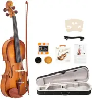 Violin 4/4 Full Size for Kids, Adults, Students Beginners Kit with Violin Bow...