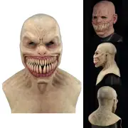 Scary Halloween Mask Latex Headgear Demon Skeleton Horror Props Full Head Skull