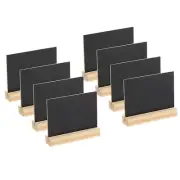 8Pcs Mini Tabletop Chalkboard Signs with Easel Stand (Rectangle, 3.9"x3")