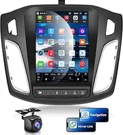 for Ford Focus 2012-2018 Android Car Stereo Radio 9.7 Inch HD Capactive Touchscreen Car Audio Support Mirror Link WiFi GPS Navigation Bluetooth FM/RDS Radio HD Backup Camera