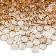 HappyFiller Decorative Light Amber Acrylic Flat Marbles Plastic Gemstones for Bowl Vase Fillers,Table Scatters Table Centerpieces,Candle Holder Decorating Pebbles,Fish Tank Beads,630 Pcs