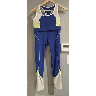 Anthropologie Wilo Rib Workout Set Racer Athletic Yoga Womens Medium New