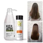 Brazilian Keratin 8% Curly Frizzy Damaged Hair Treatment & Purifying Shampoo