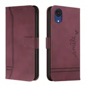 Closure Case with Flip Wallet Stand Function Cover for Samsung Galaxy A03 Core - Black