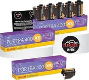 Kodak Portra 400 35mm Color Film - 36 Exposures, 3 Packs (5 Films Each) and Photography Tips Card
