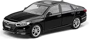 Scale Finished Model Car 1:24 Scale for Honda Accord Alloy Diecast Simulation Model Car Exquisite Collection Souvenir Die-cast Vehicle(Black)