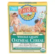 Organic Whole Grain Oatmeal Cereal 8 Oz