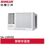 SANLUX 【台灣三洋】 8坪1級 變頻冷專窗型冷氣 SA-L50VSE /SA-R50VSE