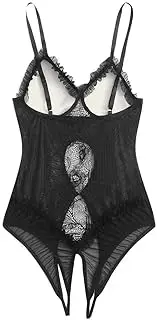 [Generic] Garter Belt with Clips Sleepwear Size Lingerie Teddy Lace Jumpsuit Underwear Plus Bodysuit Women Womens Lingerie Sexy Stockings