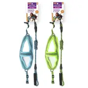 2PK Paws & Claws Mesh Lead & Harness 2cmx120cm 50-70cm Medium