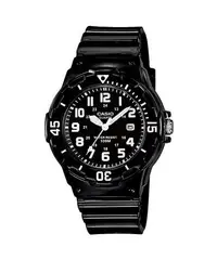 在飛比找Yahoo!奇摩拍賣優惠-【金台鐘錶】CASIO 卡西歐 防水指針錶 運動膠帶錶-黑L