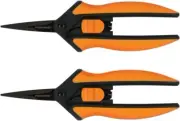 Fiskars Micro-Tip Pruning Snips - Plant Cutting Scissors with Non-Stick Blade