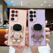 Astronaut Stand Shockproof Phone Case Cover For Samsung S24 Ultra S23+ S22 FE 5G