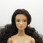 Fashion Doll Curly Brown Hair Neutral Skin Articulated Supermodel 12 Inch BJD