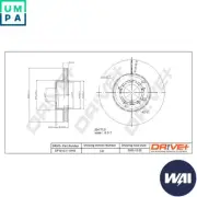 2x BRAKE DISC DP1010.11.0442 FOR BMW 5/E60/E61 M54B22 2.2L M54B30 N54B30A 3.0L