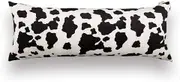 CARRIE HOME Cow Body Pillow Covers 20x54 Faux Fur Plush Body Pillow Covers for Bedding, 1 Pack