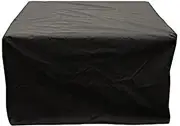 Durable Black Gas Firepit Cover - 31" L x 31" W x 24" H Protection
